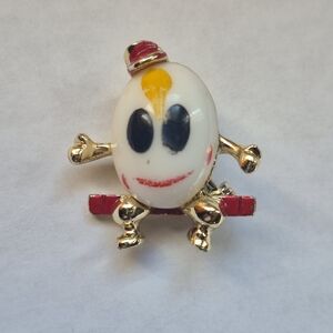 Vintage Humpty Dumpty Pin Brooch